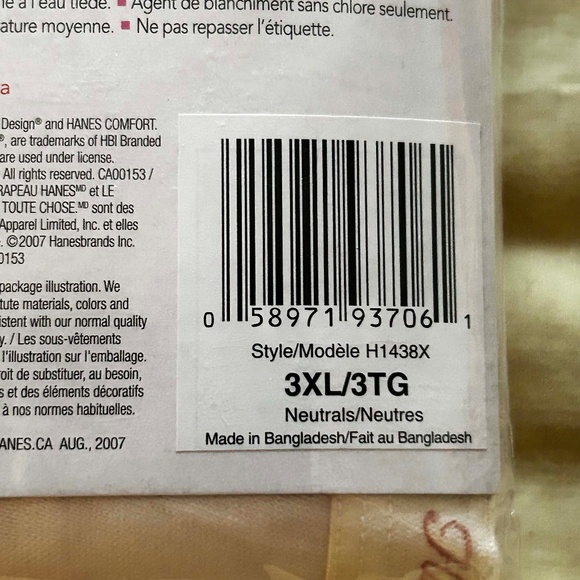 6 LOW RISE BRIEFS, 100% COTTON 6 COLOURS, SIZE 3X, HANES, IN ORIGINAL BAG, SEALE - Picture 3 of 6